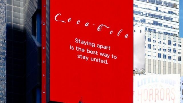 La campagna di Coca-Cola a Times Square